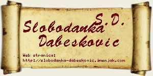 Slobodanka Dabesković vizit kartica
